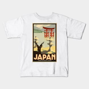 Vintage Travel - Japan Kids T-Shirt